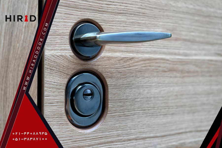 دستگیره درب اهرمی مشکی یل قفل جدا